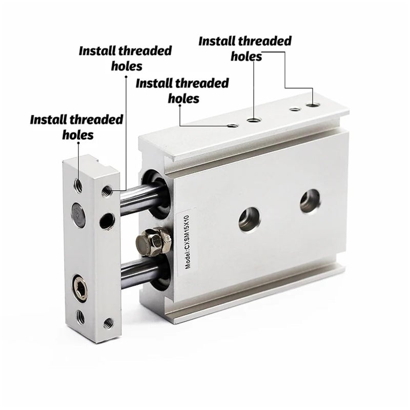 CXSL10 Dual Rod Cylinder Basic Type Stroke 20mm - Image 3
